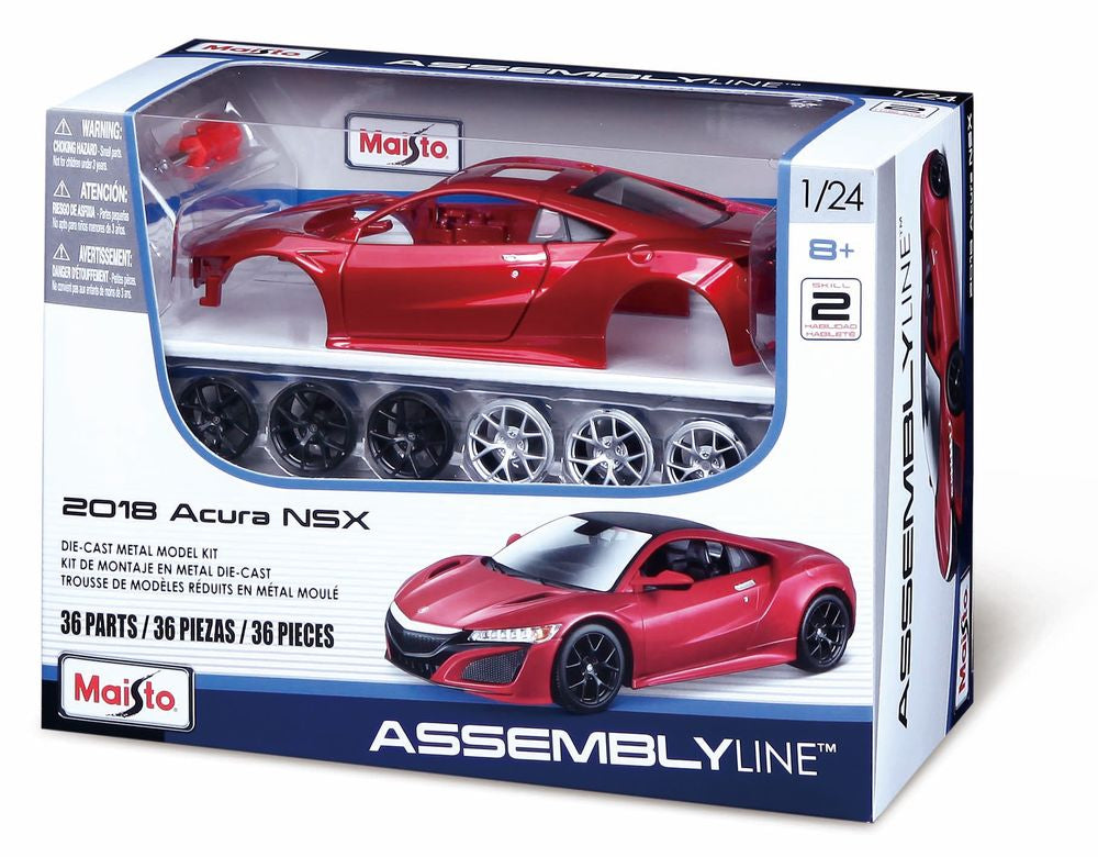 Maisto Assembly Line 2018 Honda Acura NSX Red