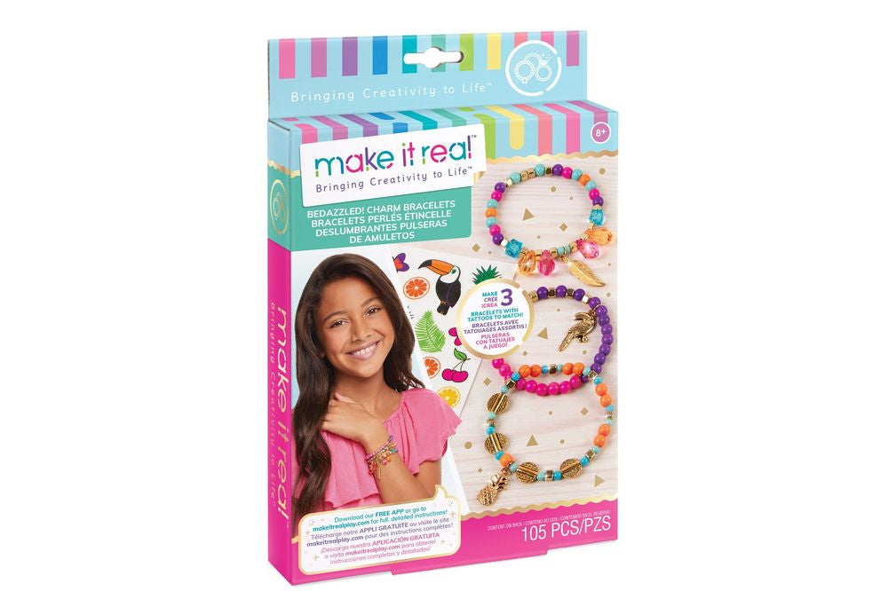 MAKE IT REAL BEDAZZLED! CHARM BRACELETS GRAPHIC JEWELRY