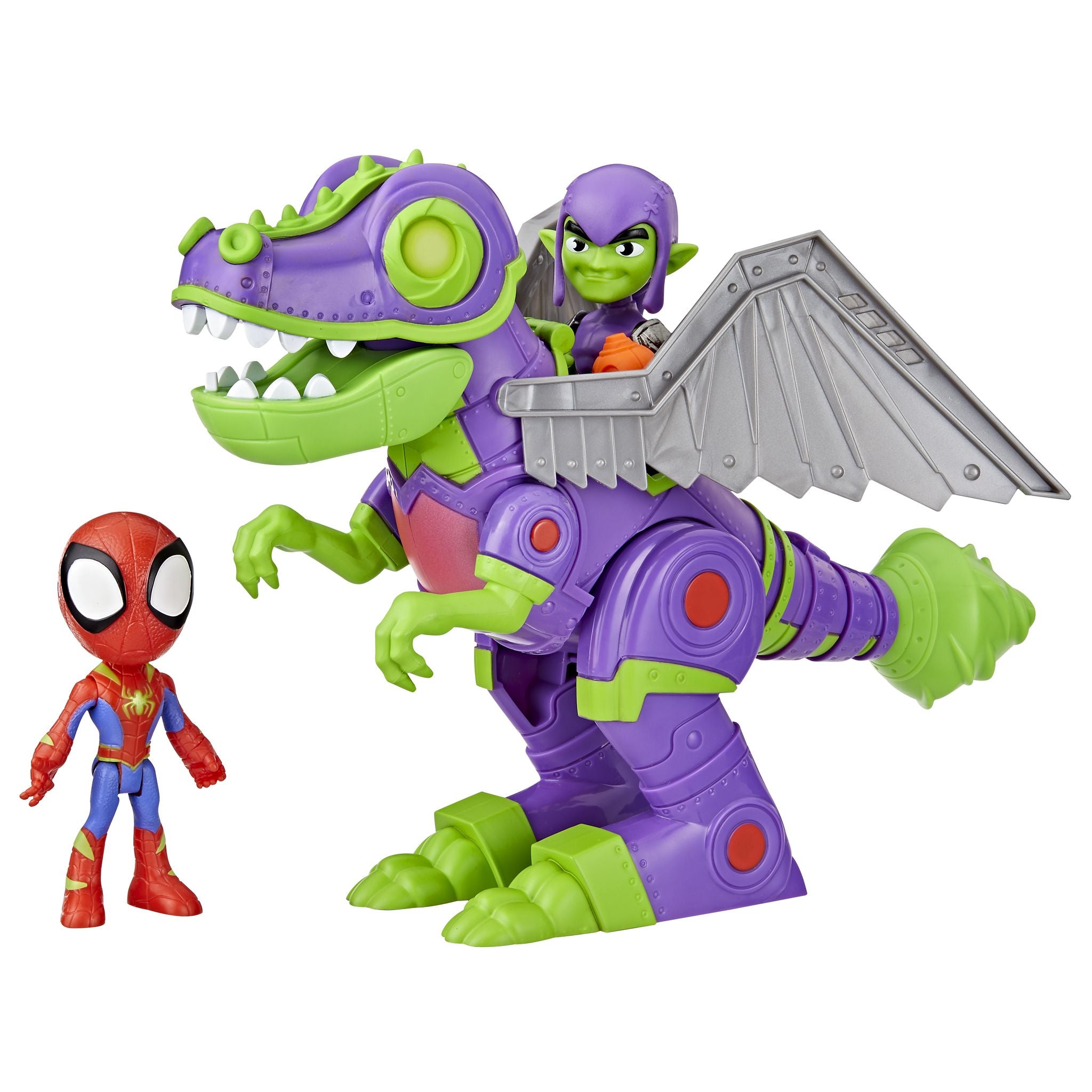 Marvel Spidey And His Amazing Friends Dino-Webs Goblinsaurus Mech Pack - Toyworld Australia