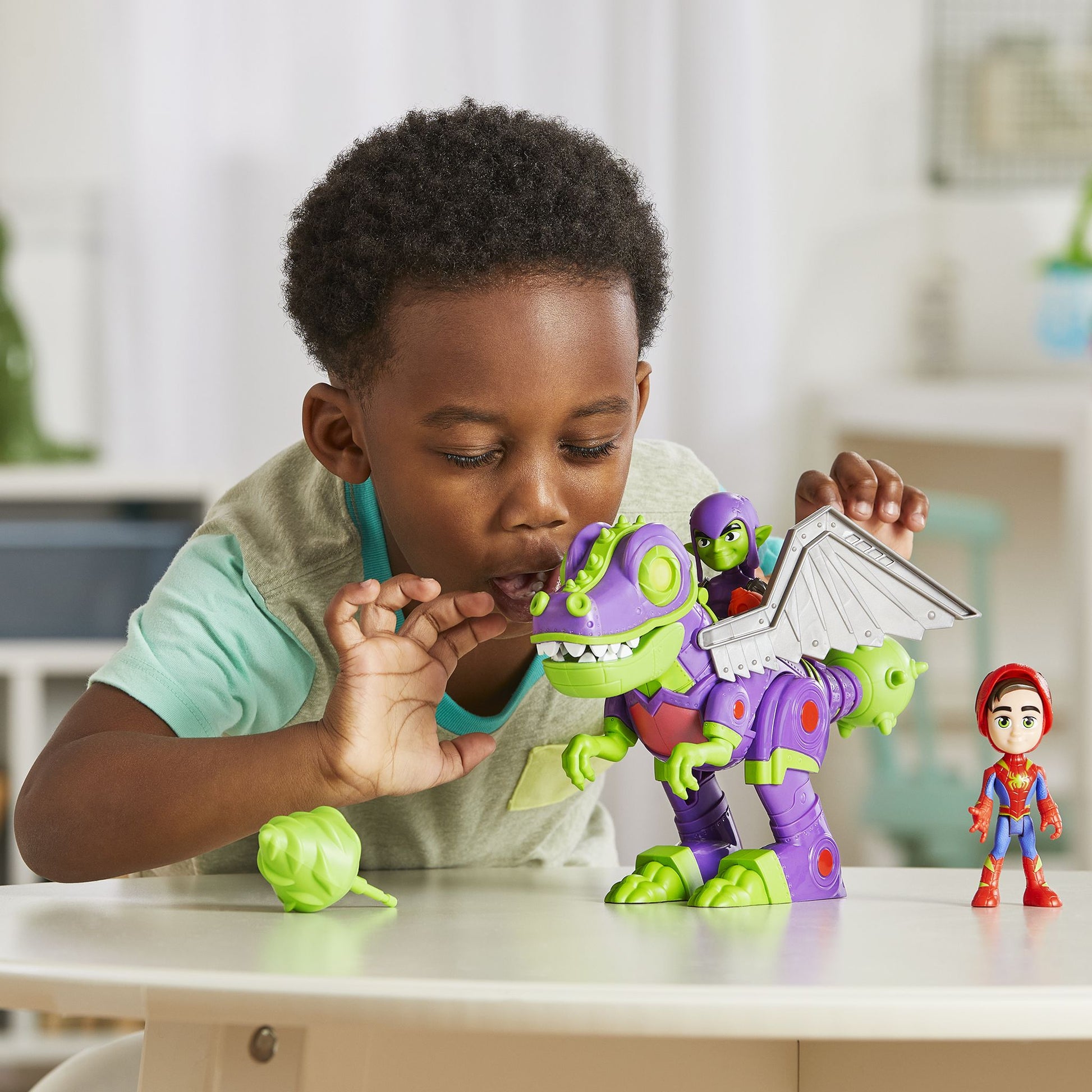 Marvel Spidey And His Amazing Friends Dino-Webs Goblinsaurus Mech Pack - Toyworld Australia
