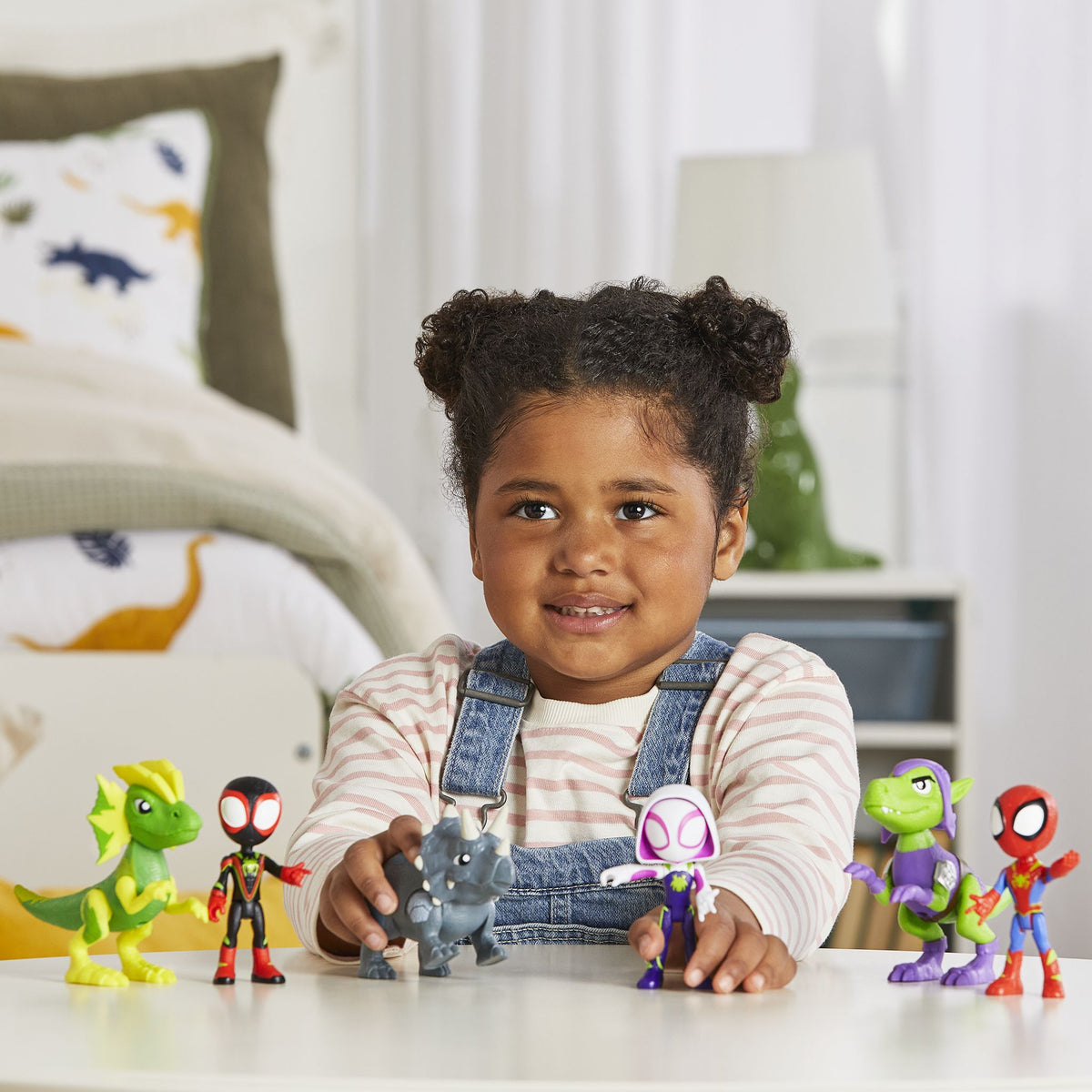 Coffret Spidey Et Ses Amis Extraordinaires Dino-Webs - Figurines Spider-Man Et Goblin Raptor