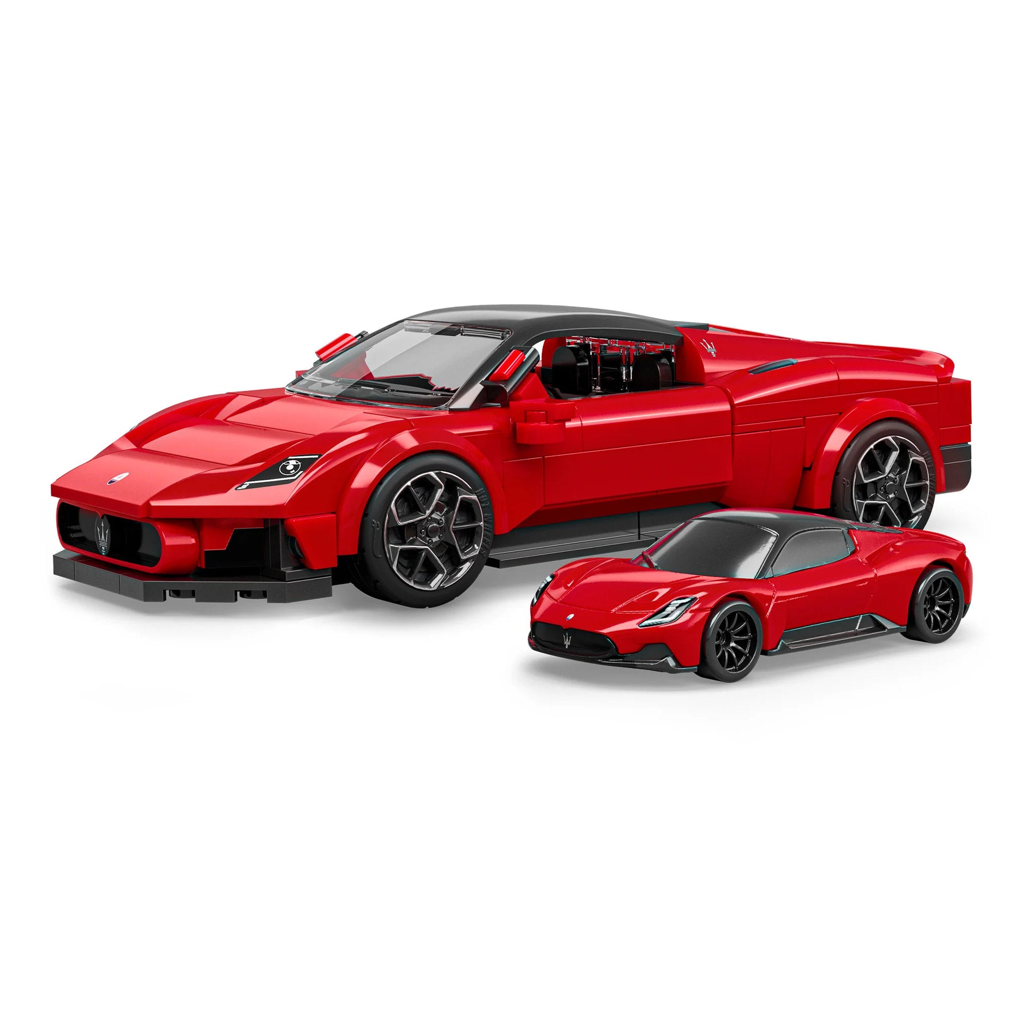 Mattel Brick Shop Hot Wheels Speed Maserati MC20 Building Set