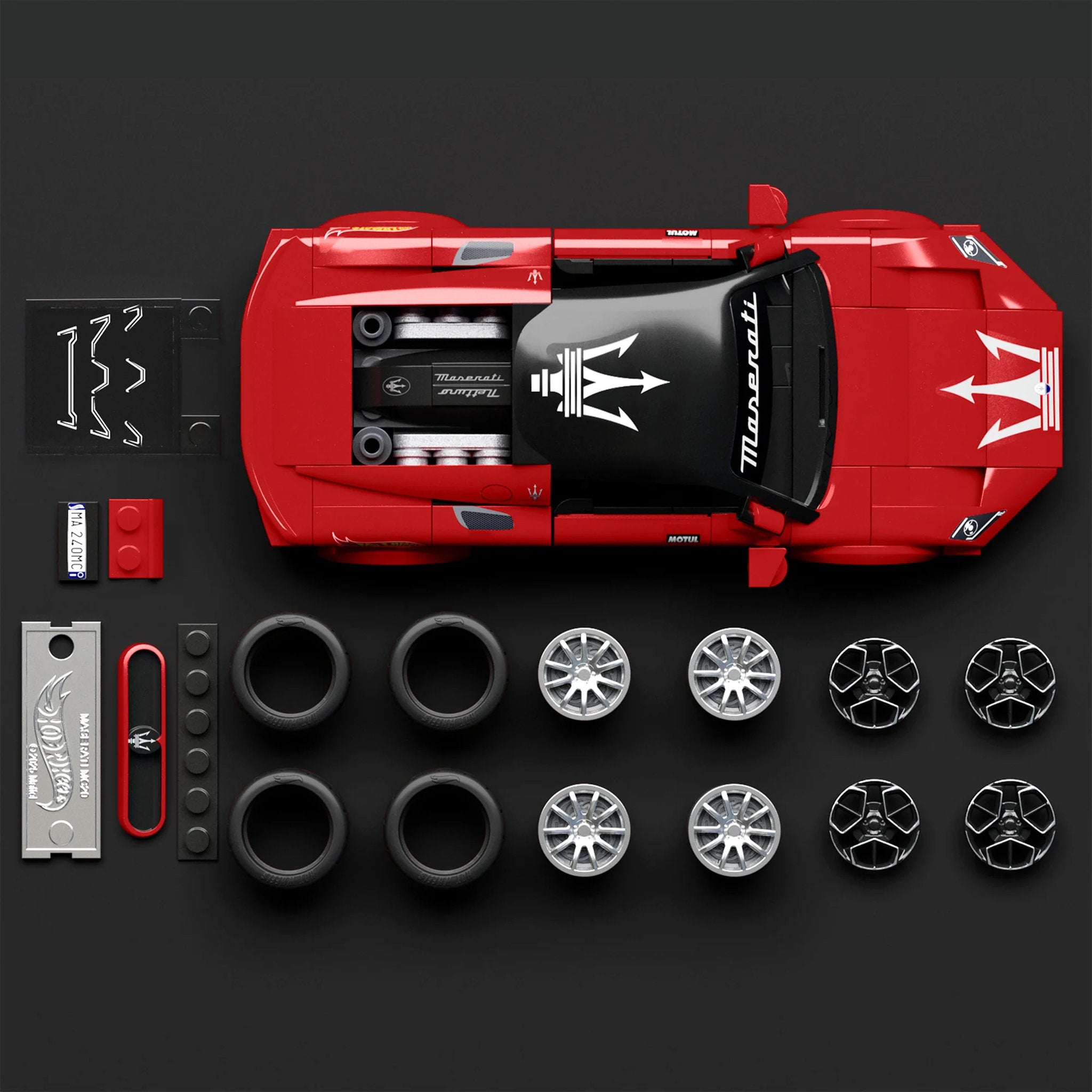 Mattel Brick Shop Hot Wheels Speed Maserati MC20 Building Set