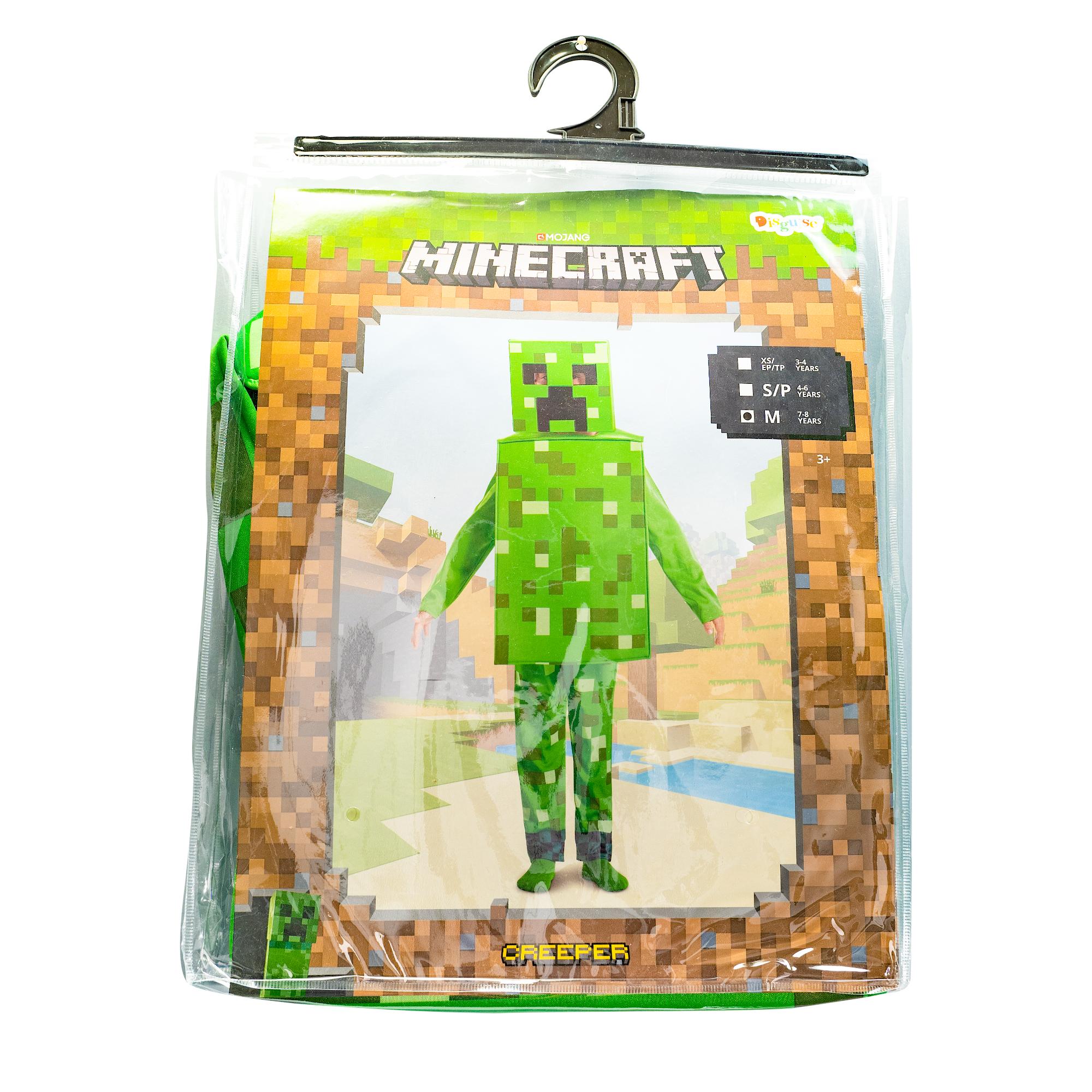 Minecraft Creeper Fancy Dress Costume 7-8