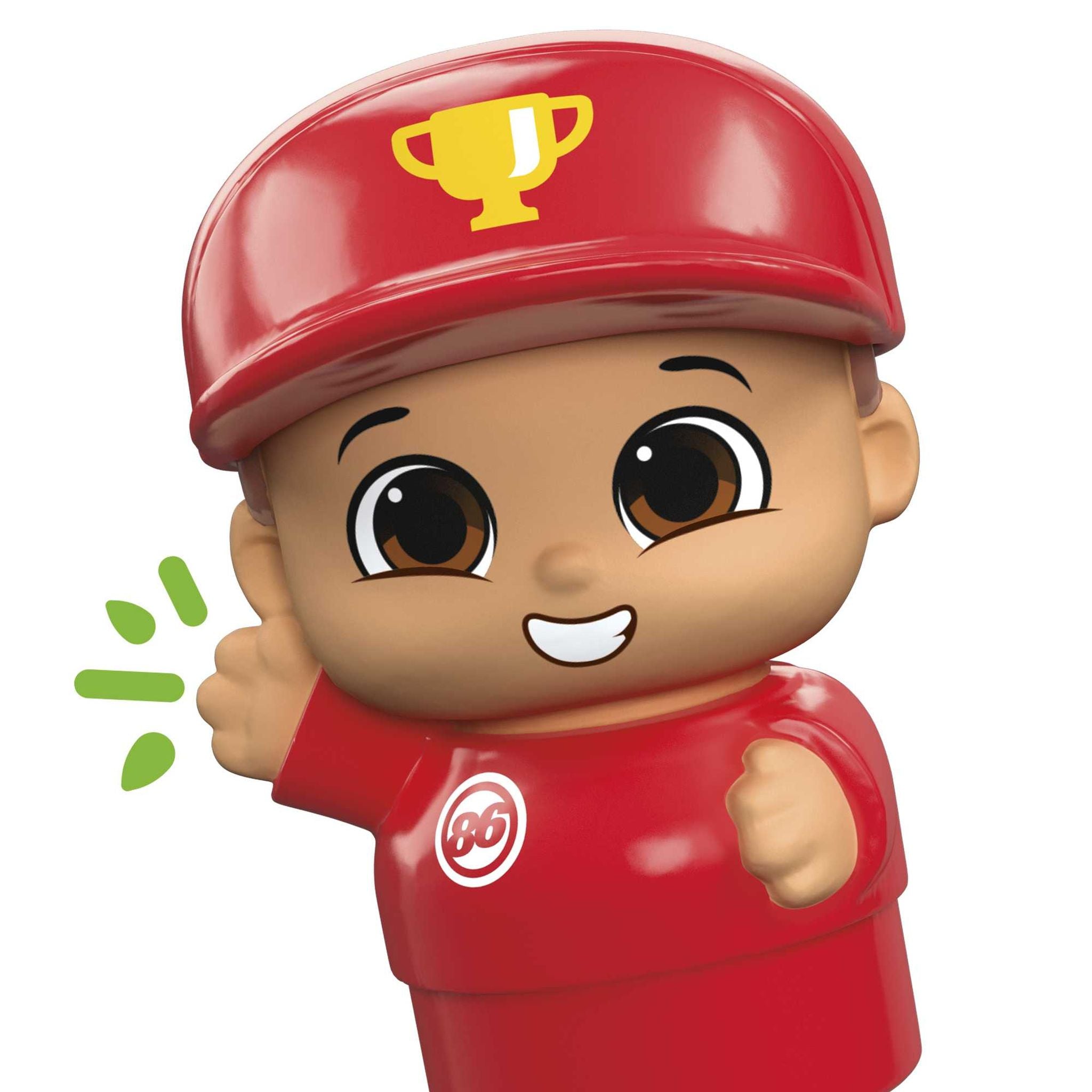 Fisher-Price MEGA Bloks First Builders Lil Vehicles Block Buddies Ricky Race Car