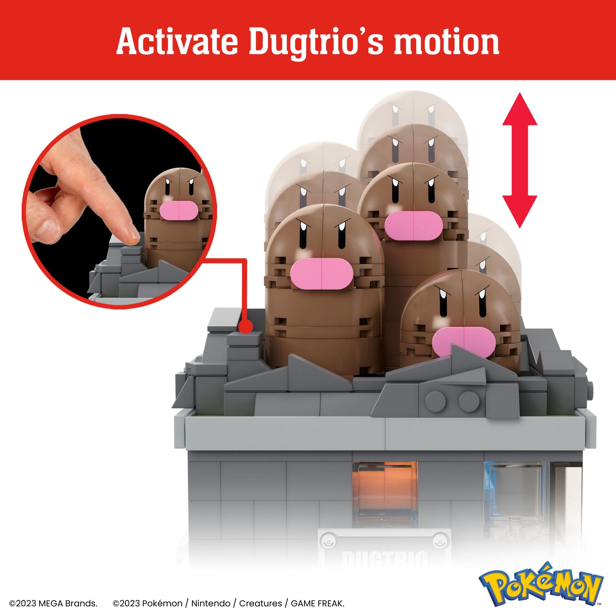 MEGA Pokemon Mini Motion Dugtrio