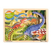 Melissa & Doug - 24 Piece Wooden Jigsaw Puzzle Dinosaur - Toyworld Aus