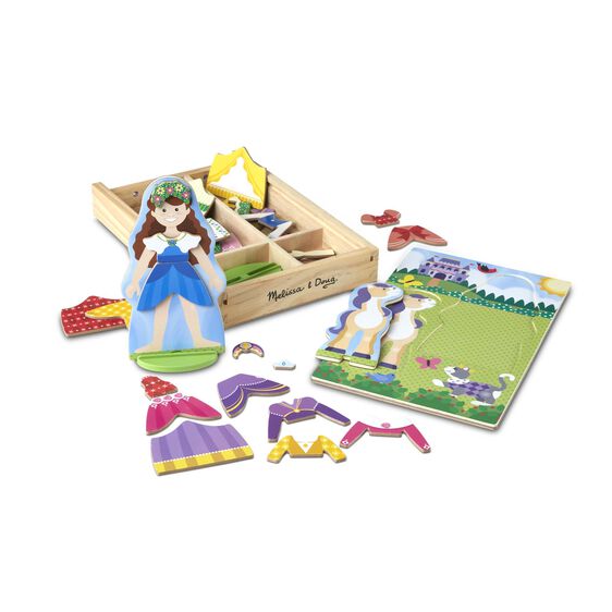 Melissa & Doug - 37 Piece Magnetic Dress Up Play Set Princess