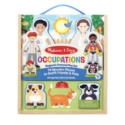 Melissa & Doug 74 Piece Magnetic Pretend Play Set Occupations