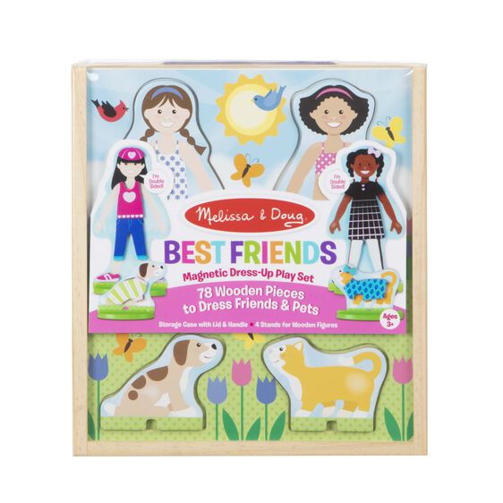 Melissa & Doug - 78 Piece Magnetic Pretend Play Set Best Friends