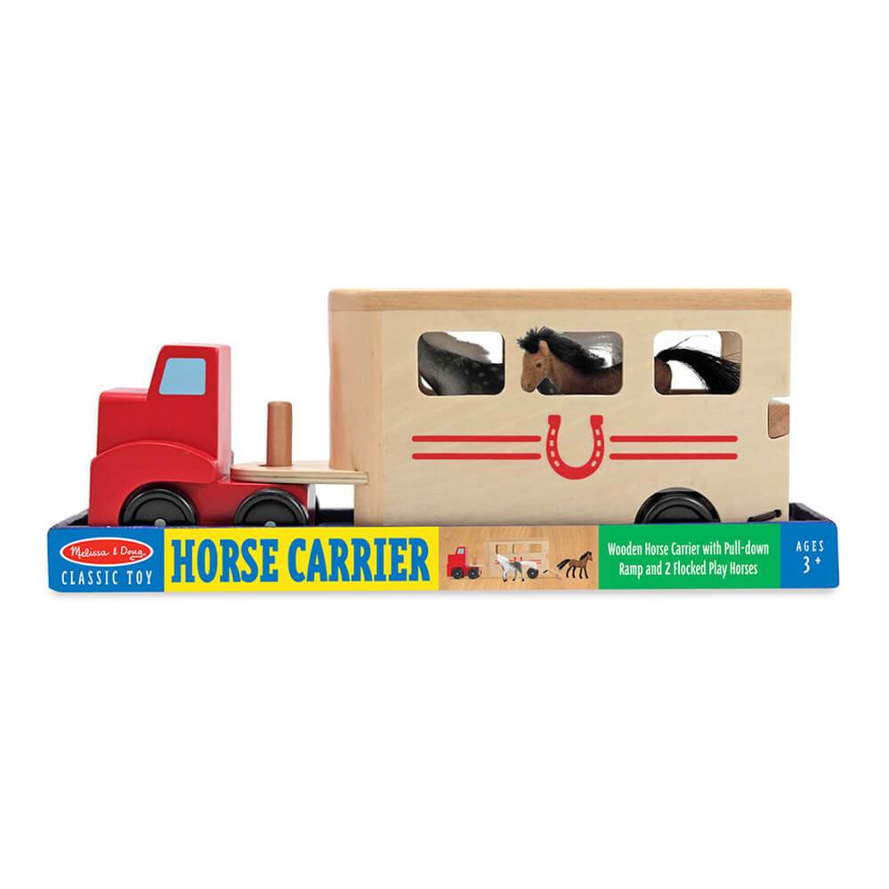 Melissa & Doug Classic Toy Wooden Horse Carrier
