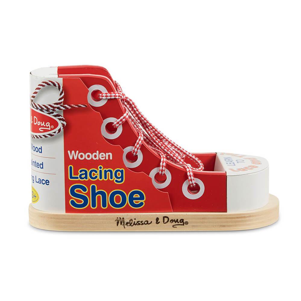 Melissa & Doug - Wooden Lacing Shoe