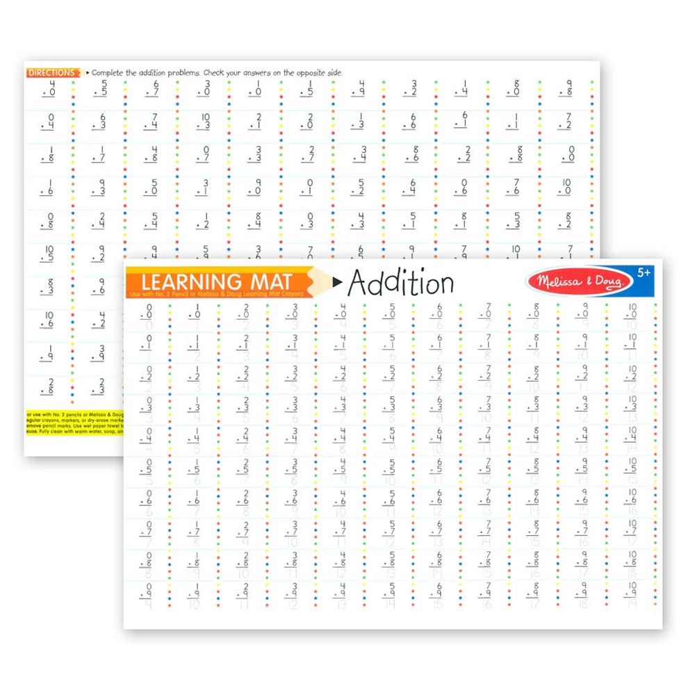 Melissa & Doug - Learning Mat Addition Problems