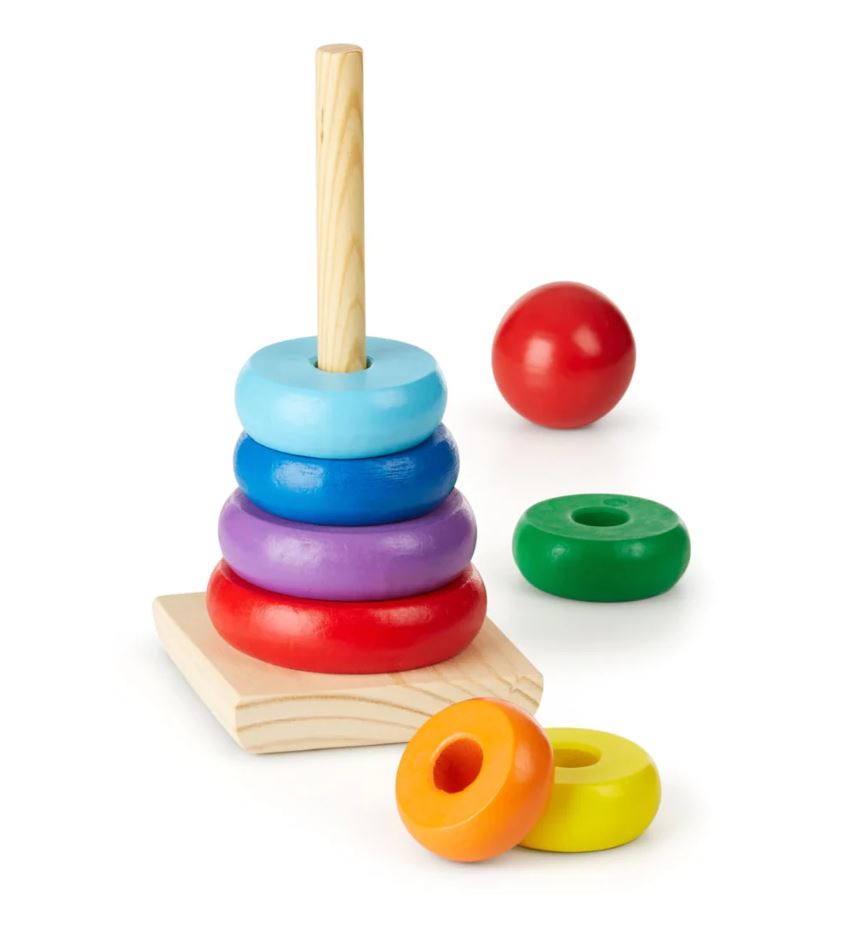 Melissa & Doug - Classic Toy Rainbow Stacker - Toyworld Aus