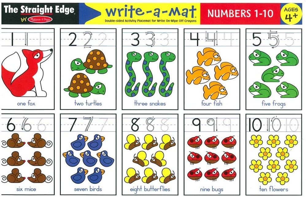 Melissa & Doug - Learning Mat Numbers 1-10