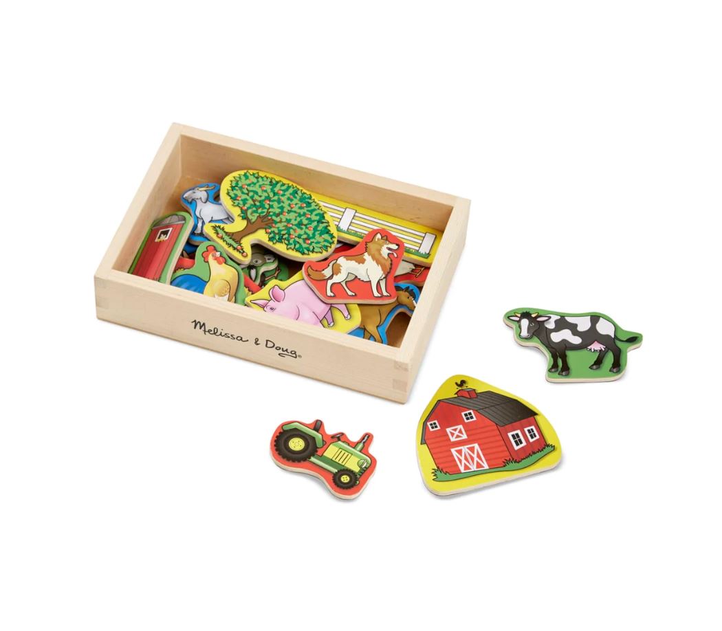 Melissa & Doug - Wooden Farm Magnets - Toyworld Aus