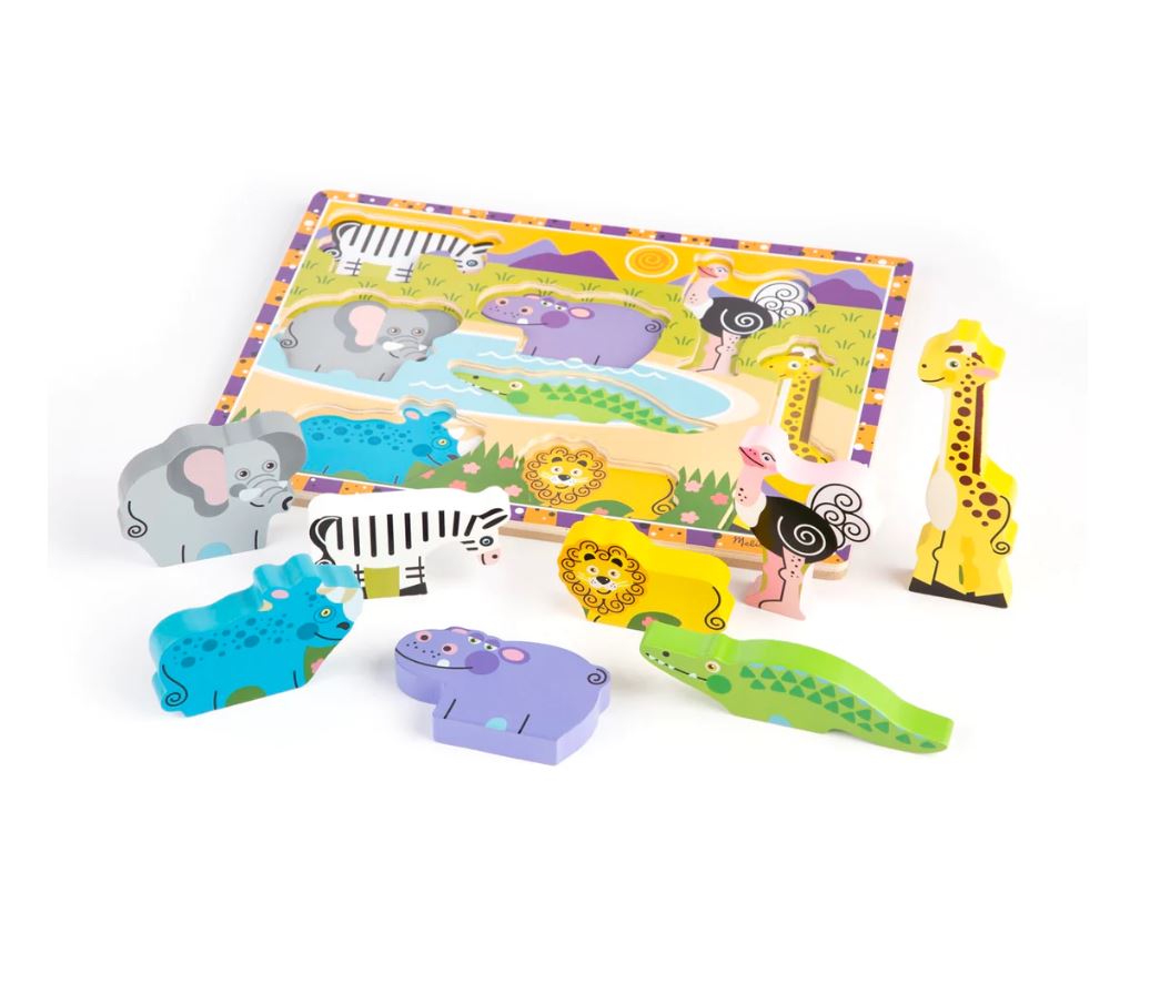 Melissa & Doug - Chunky Puzzle Safari Animals