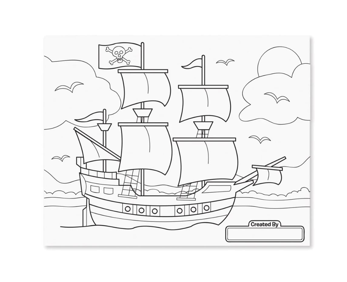 Melissa & Doug Jumbo Colouring Pad Blue