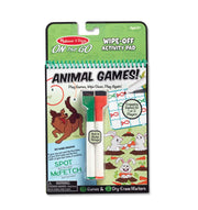 Melissa & Doug - On The Go - Wipe Off - Animal Games