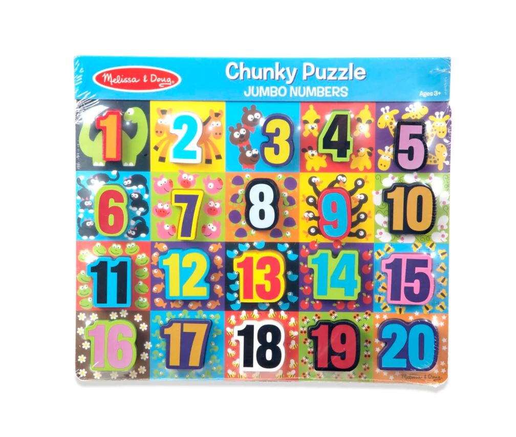 Melissa & Doug - Jumbo Numbers Chunky 20 Piece