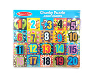 Melissa & Doug - Jumbo Numbers Chunky 20 Piece