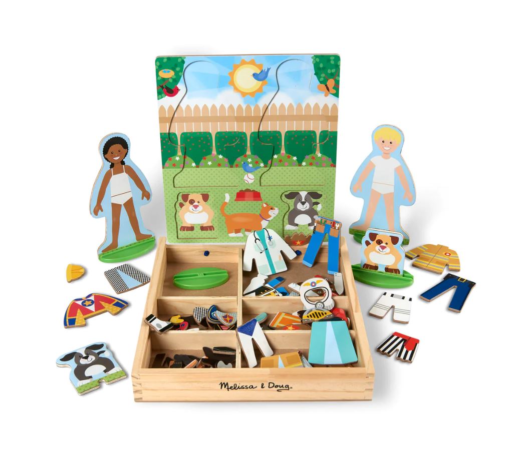 Melissa & Doug - 74 Piece Magnetic Pretend Play Set Occupations