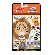 Melissa & Doug - On The Go - Reusable Sticker Pad - Safari