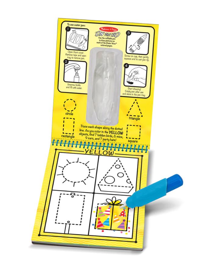 Melissa & Doug - On The Go - Water Wow - Colors & Shapes