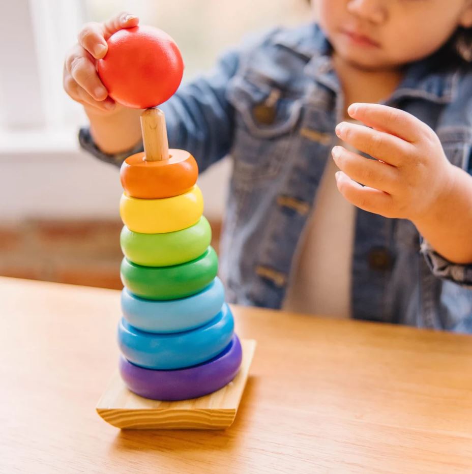 Melissa & Doug - Classic Toy Rainbow Stacker - Toyworld Aus