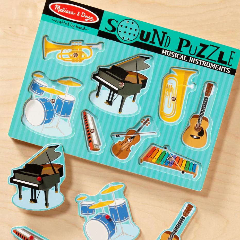 Melissa & Doug - See & Hear Sound Puzzle - Musical Instruments