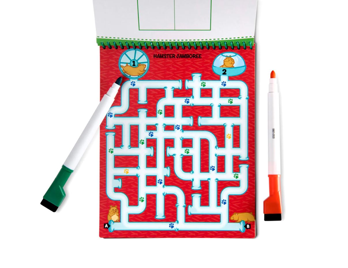 Melissa & Doug - On The Go - Wipe Off - Animal Games