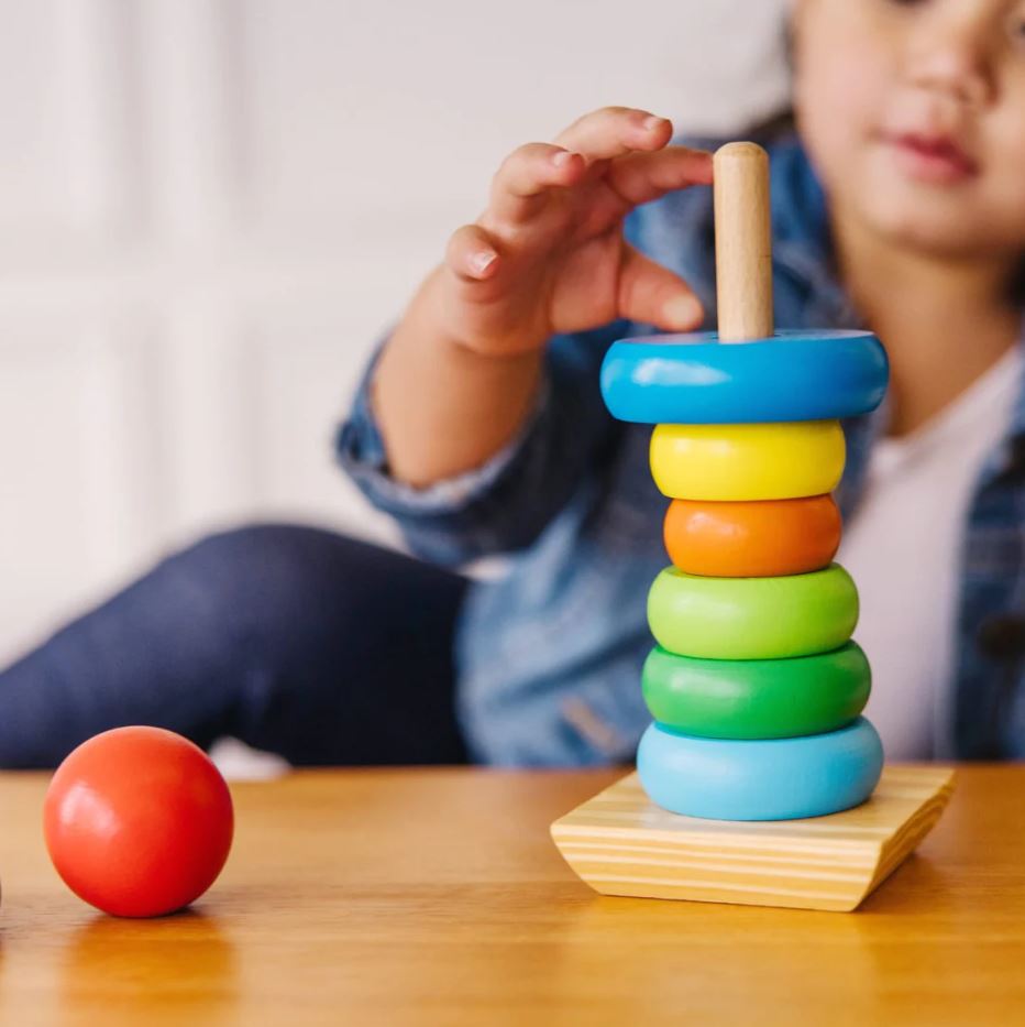 Melissa & Doug - Classic Toy Rainbow Stacker - Toyworld Aus