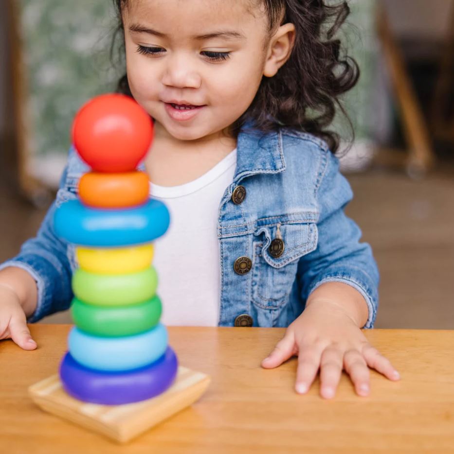 Melissa & Doug - Classic Toy Rainbow Stacker - Toyworld Aus