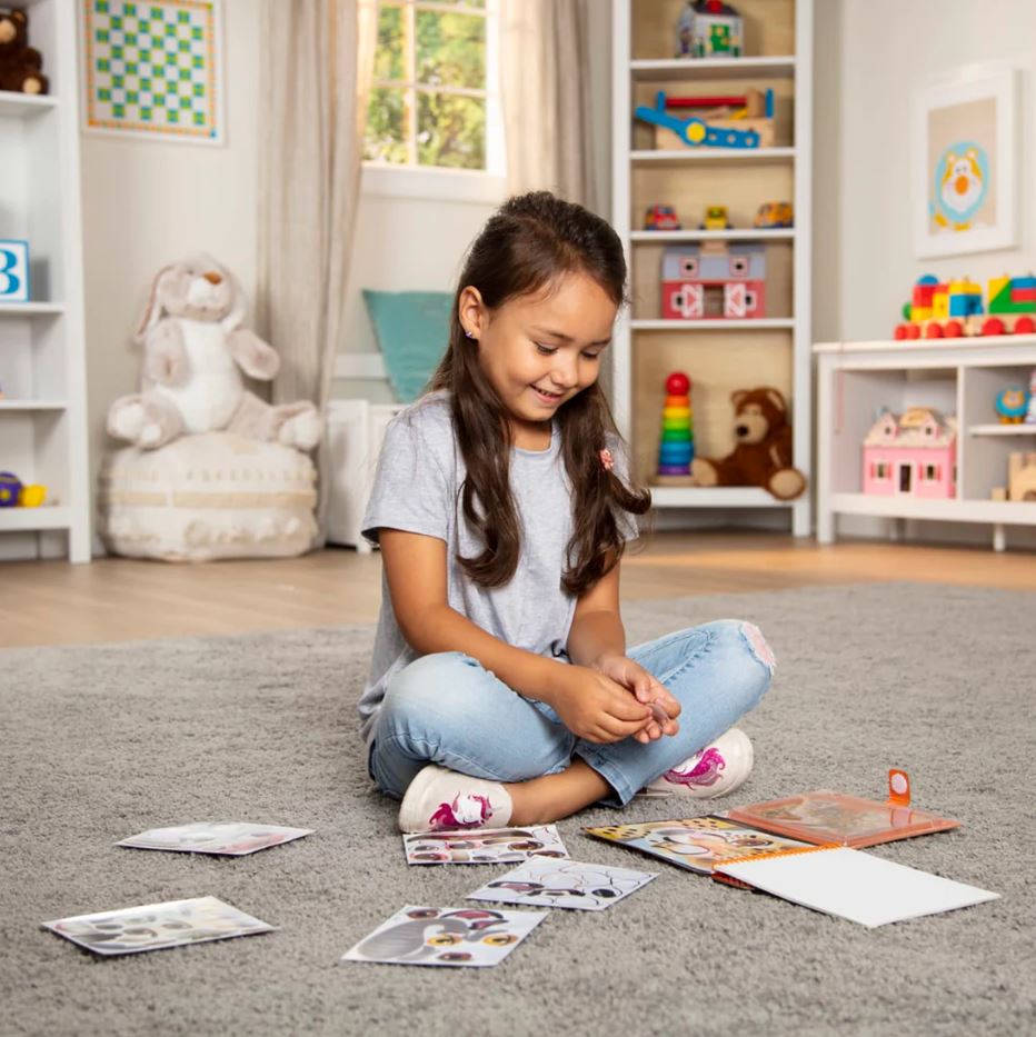 Melissa & Doug - On The Go - Reusable Sticker Pad - Safari