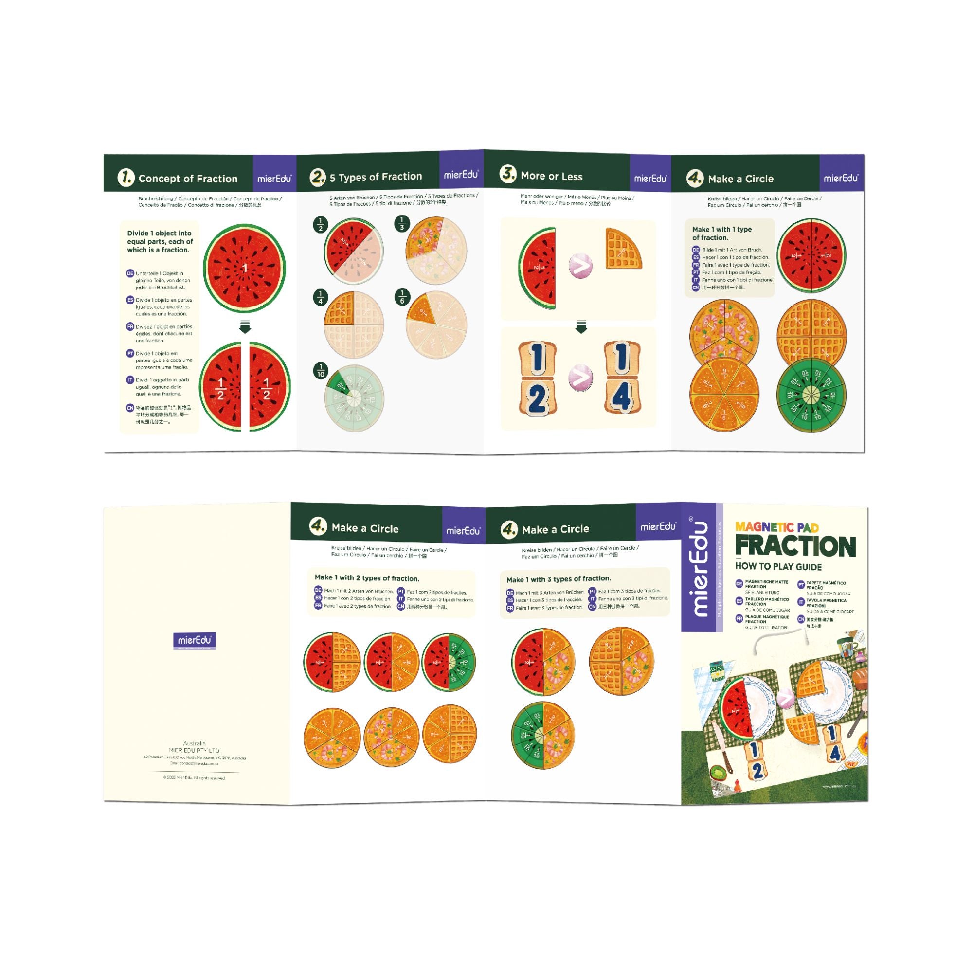 MierEdu Magnetic Pad - Fraction Puzzle