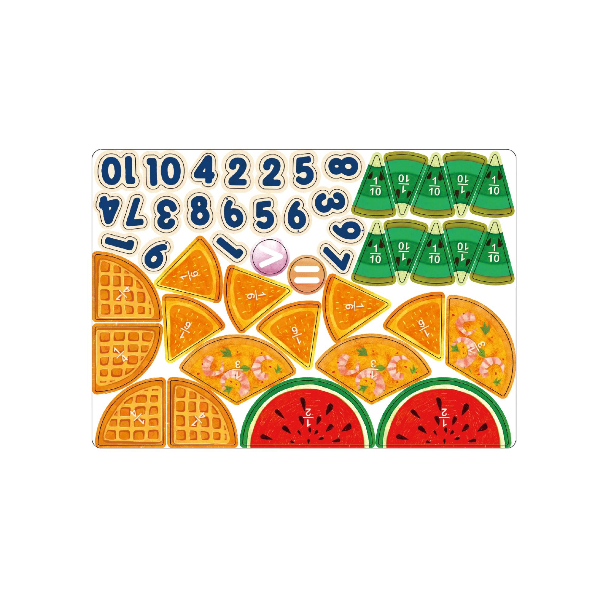 MierEdu Magnetic Pad - Fraction Puzzle