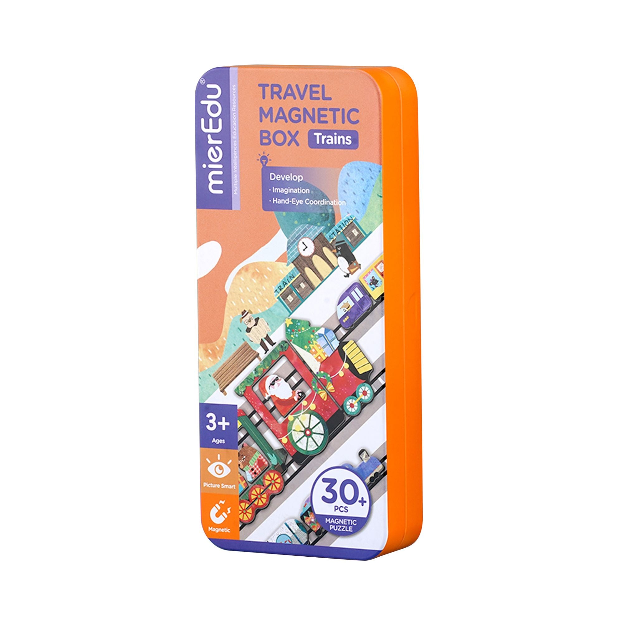 MierEdu Magnetic Puzzle Box Trains