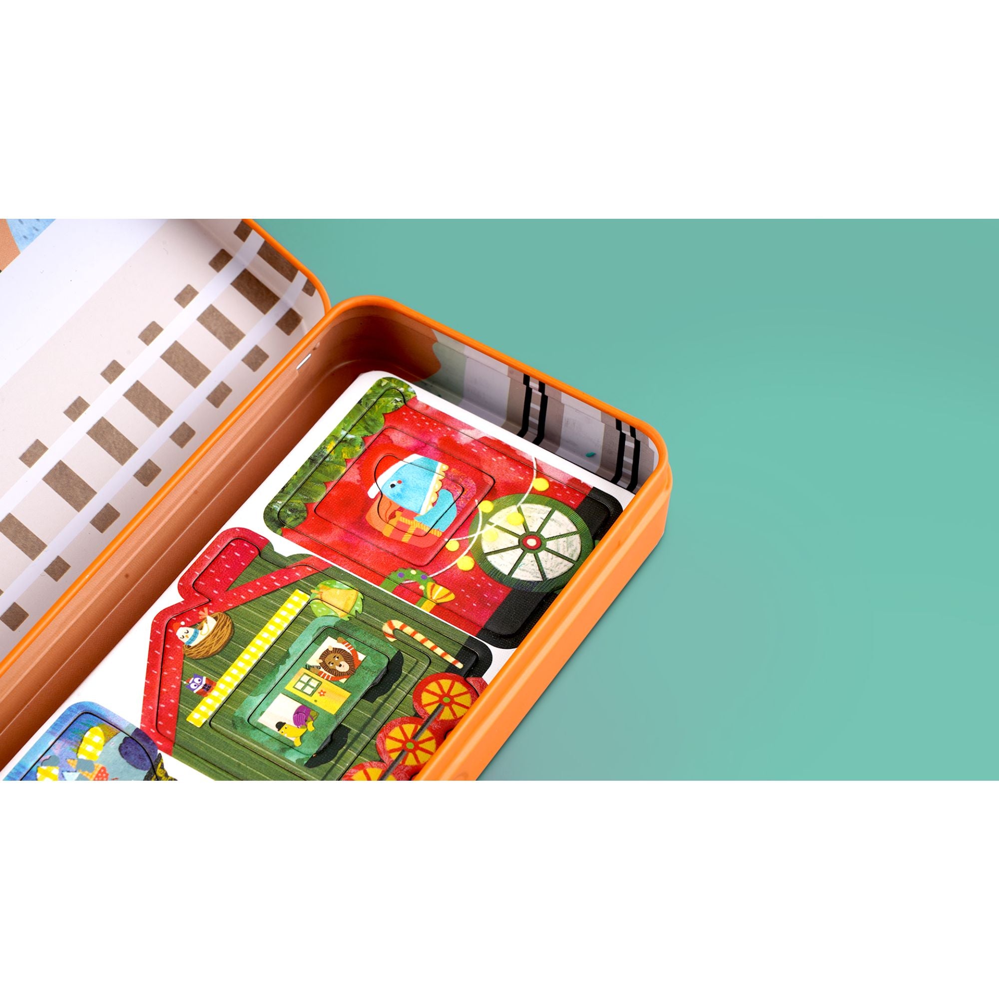 mierEdu Magnetic Puzzle Box Trains