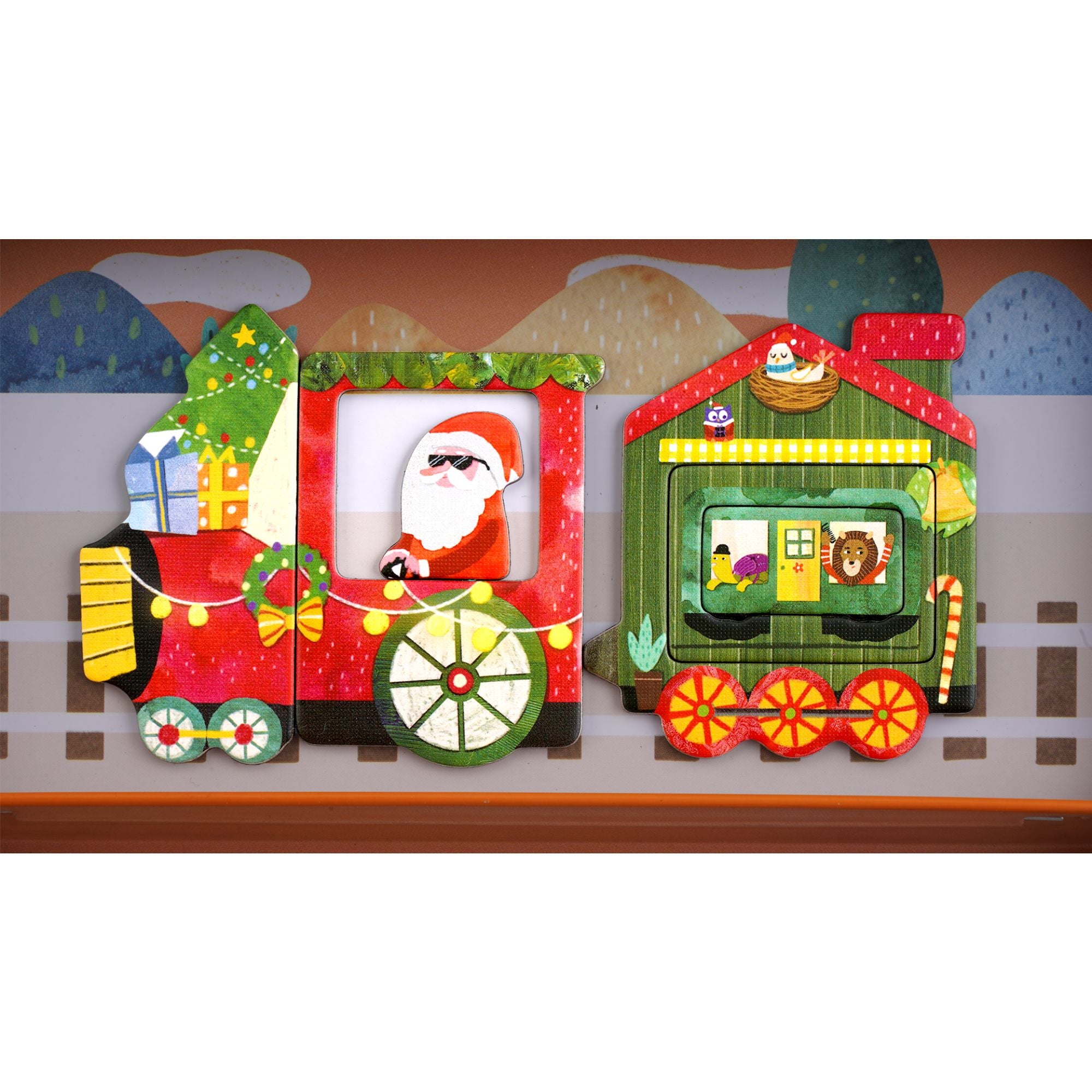 mierEdu Magnetic Puzzle Box Trains