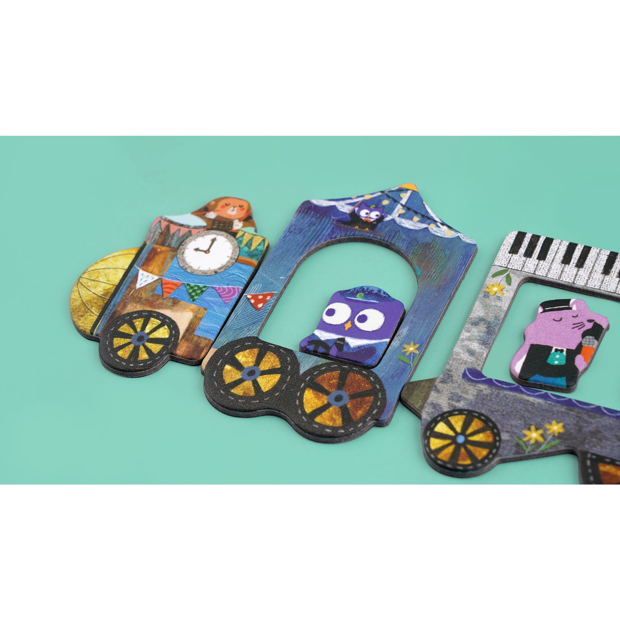 mierEdu Magnetic Puzzle Box Trains