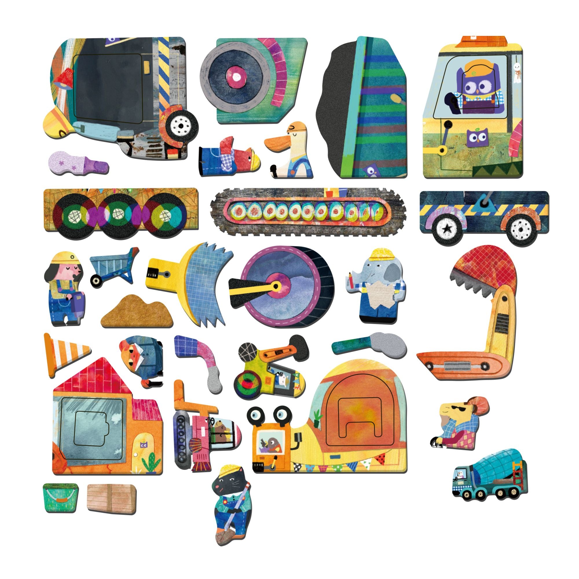 MierEdu Magnetic Puzzle Box Trucks