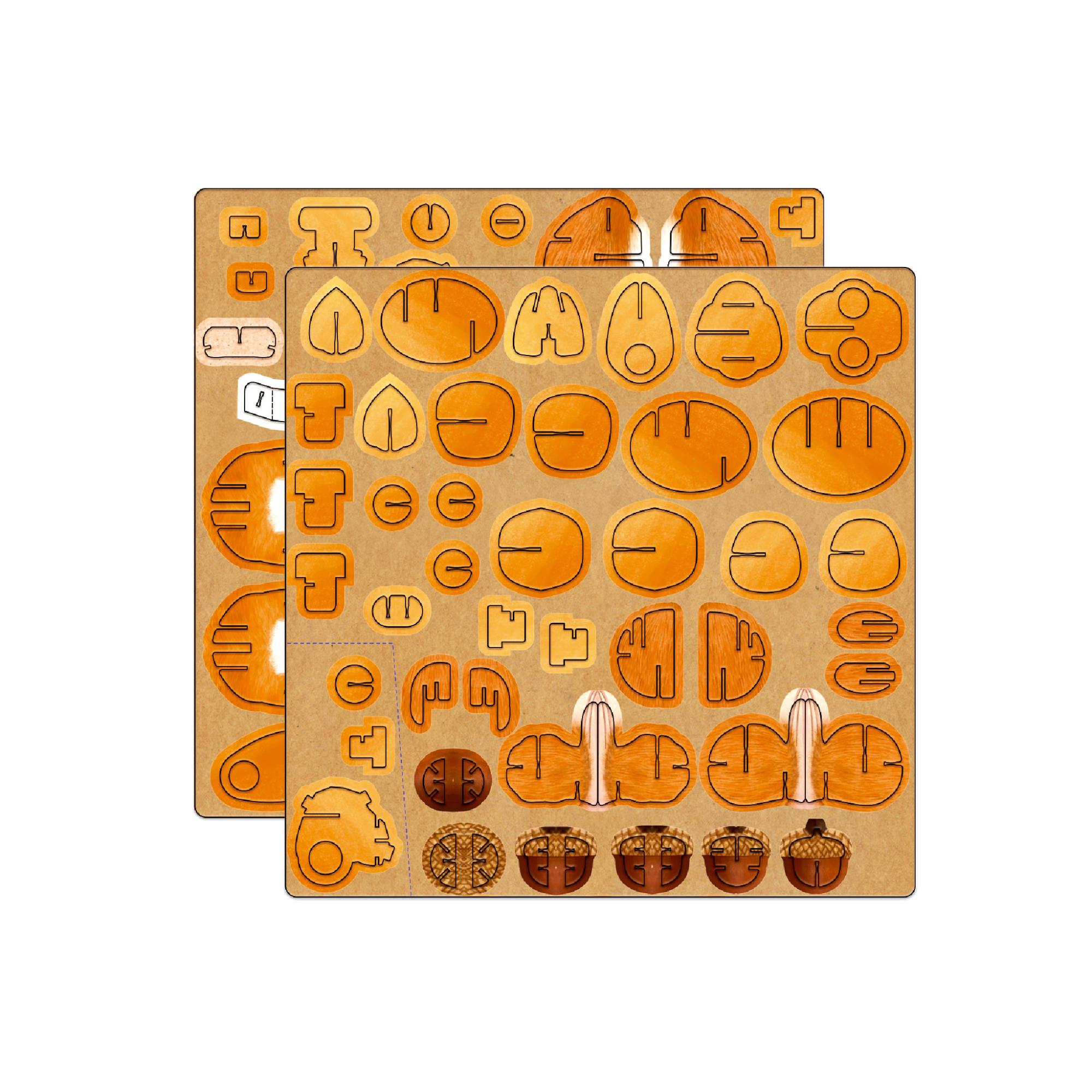 MierEdu Mini Adjustable 3D Puzzle Squirrel