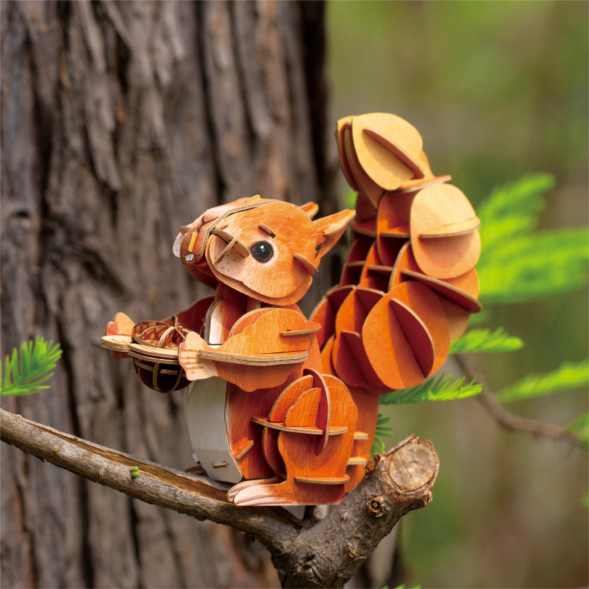 MierEdu Mini Adjustable 3D Puzzle Squirrel