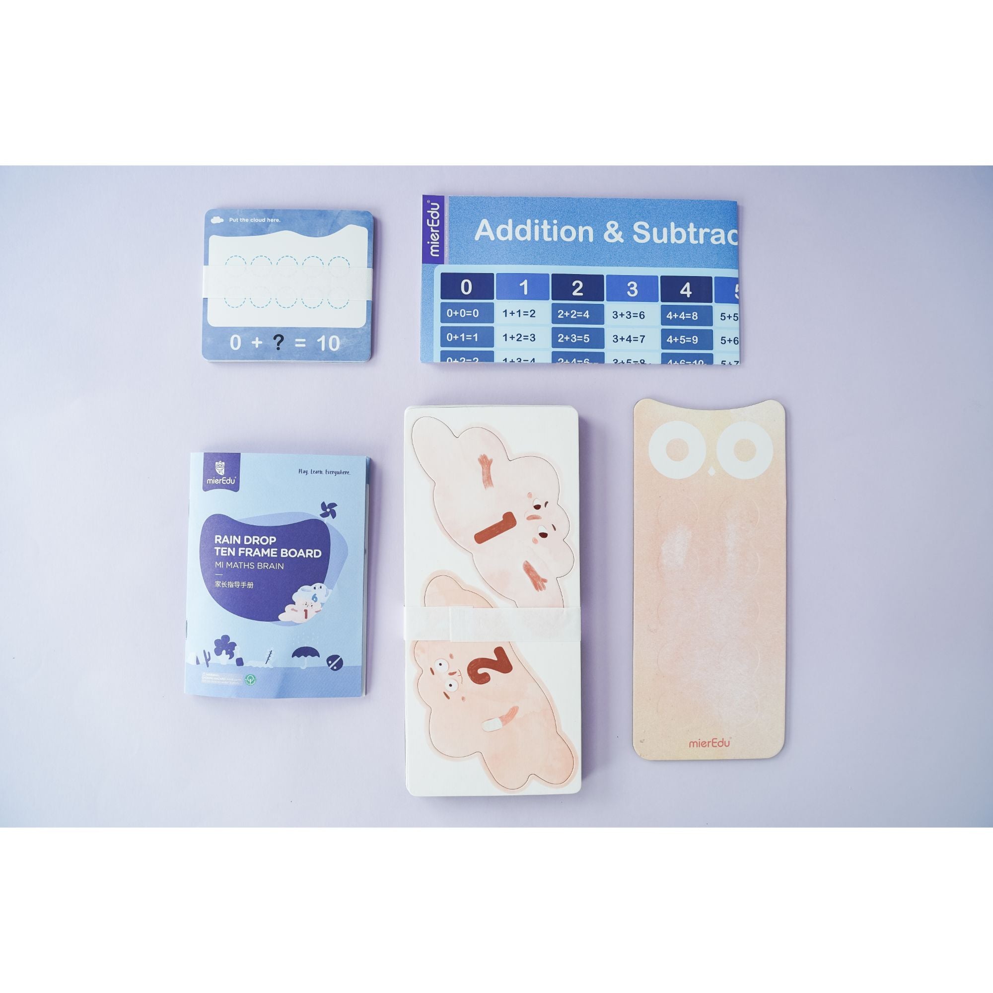 MierEdu Rain Drop Ten Frame Board