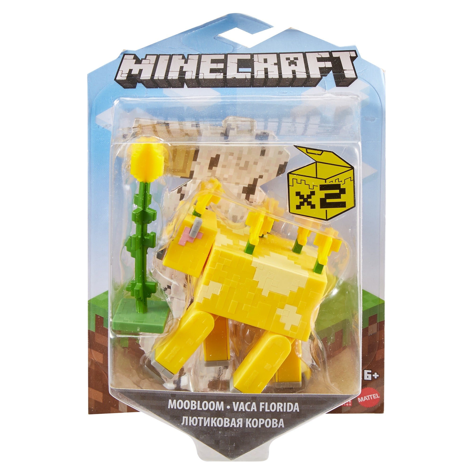 Minecraft Craft-A-Block Figure - Moobloom - Toyworld Australia