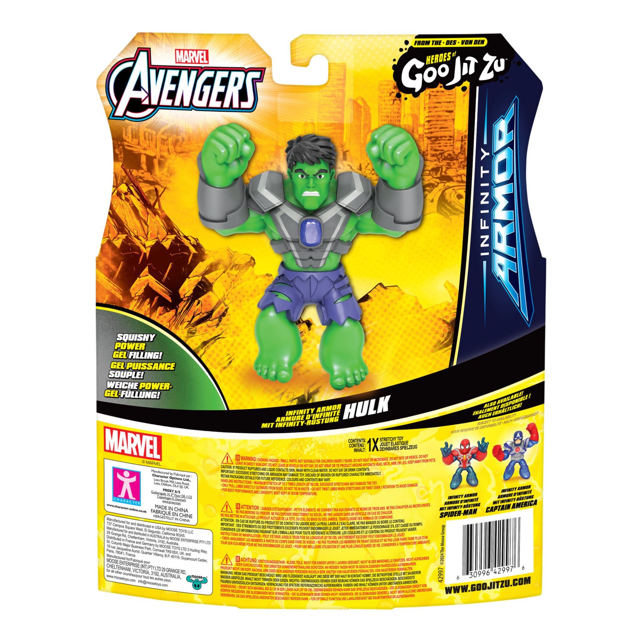 Heroes Of Goo Jit Zu Marvel Avengers Infinity Armor S10 Assorted Styles