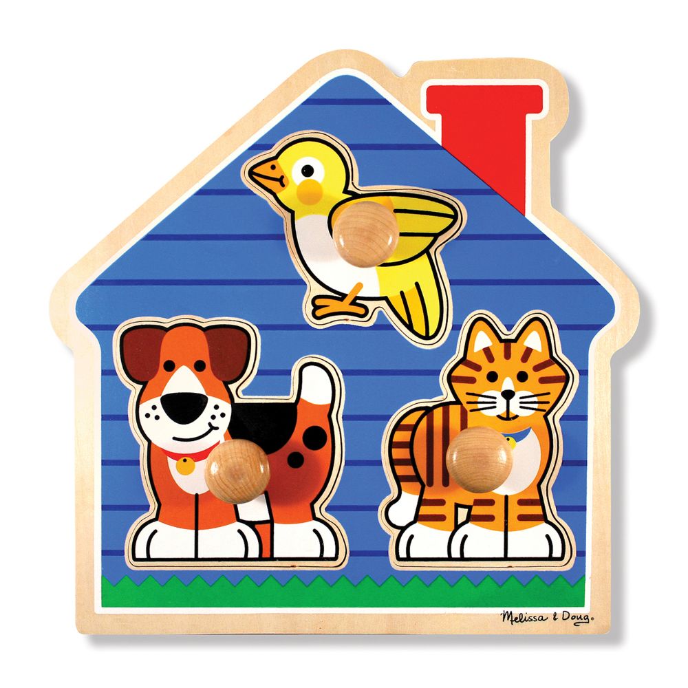 Melissa & Doug - House Pets Knob Puzzle - Toyworld Aus