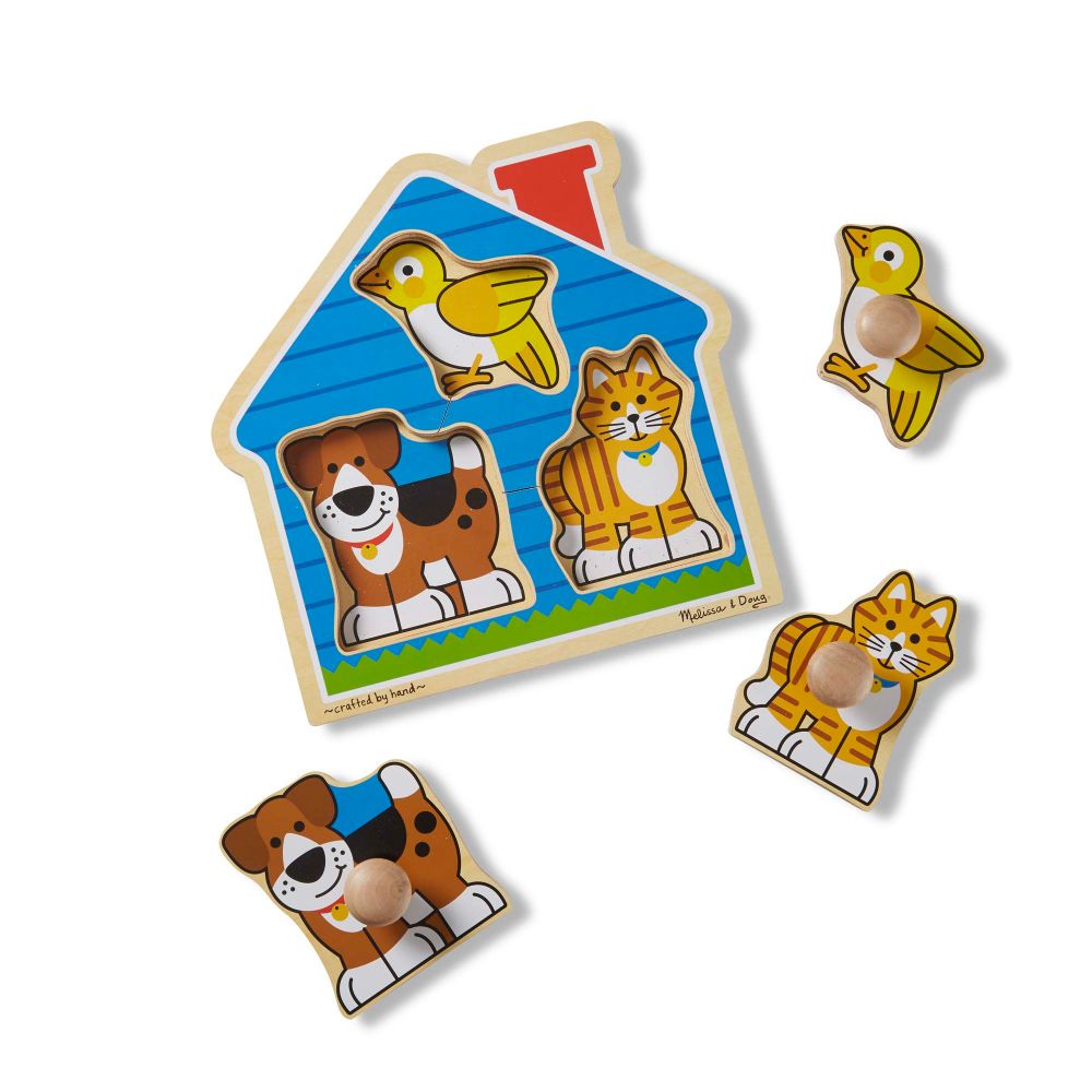 Melissa & Doug - House Pets Knob Puzzle - Toyworld Aus
