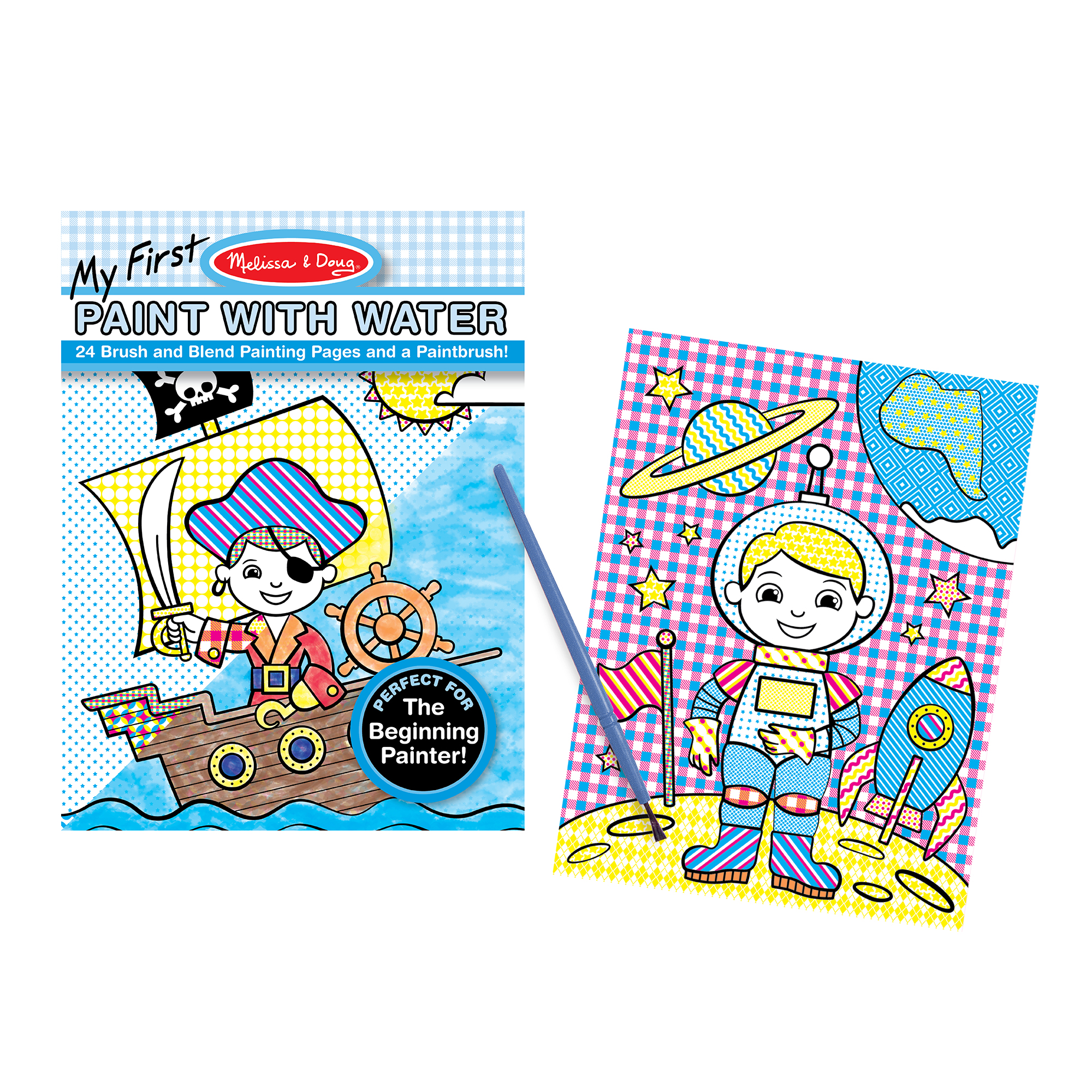 Melissa & Doug My First Paint With Water - Pirates, Space, Construction & More