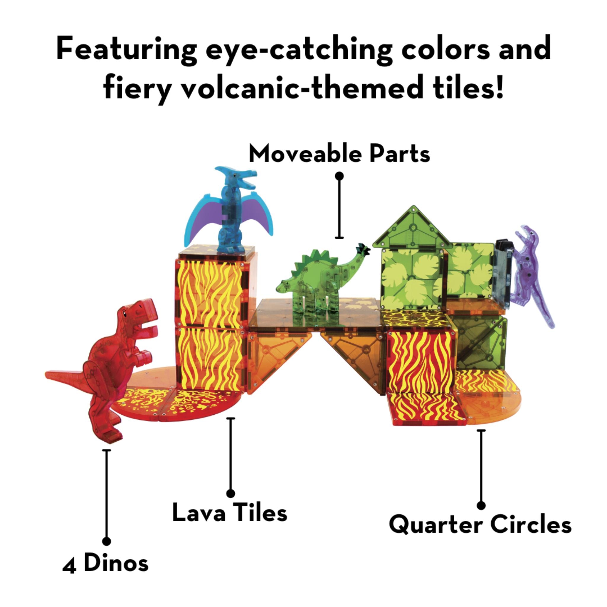 Magna-Tiles Dino World 40 Piece Set